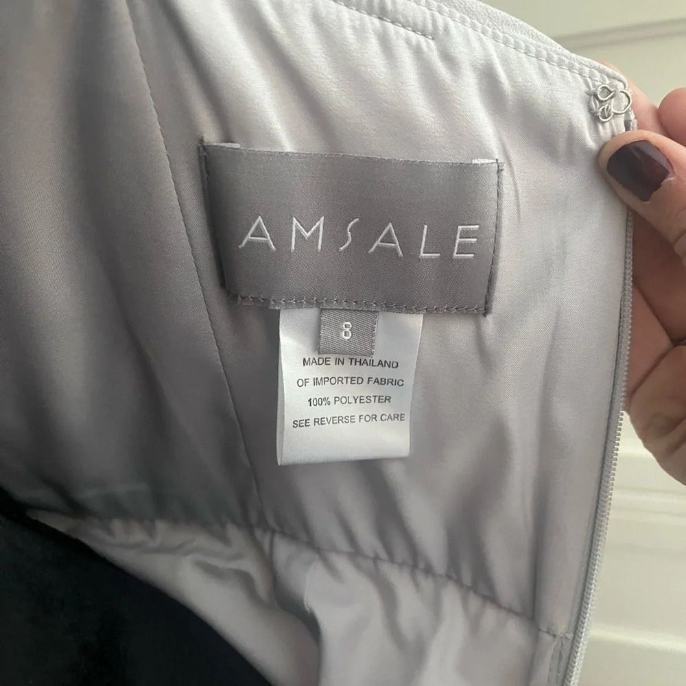 Amsale Bella Bridal Dress in Ice size 8 - Picture 3 of 5